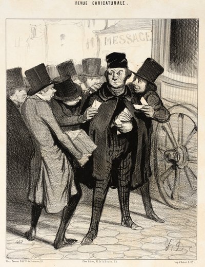 Eine angenehme Reise nach Paris von Honoré Daumier